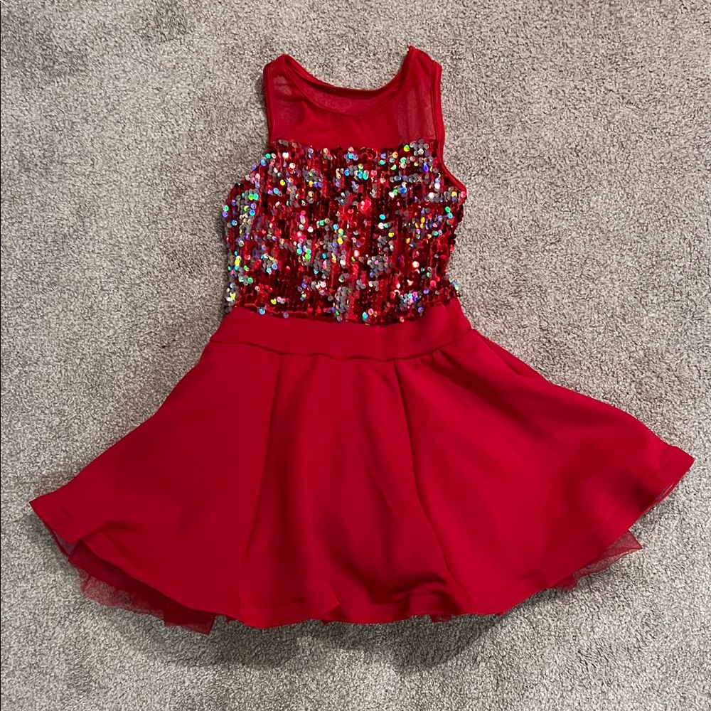 Girls Weissman Red Sequin Costume